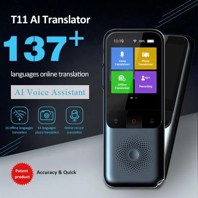 China Translator Machine 137 Languages WIFI T11 Portable Smart Voice Translator for sale