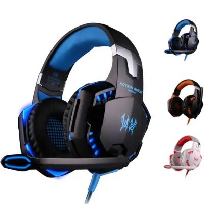 China Computer Stereo Gaming Headphones Kotion EACH G2000 With Mic LED Light Earphone Over Ear Wired Headset For PC Game Te koop
