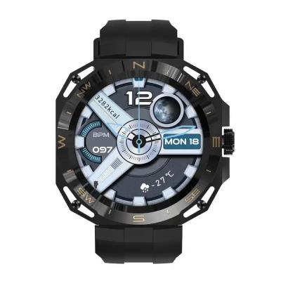 中国 1.43inch HD BT Calling E25 Smart Watch Metal Waterproof Music Sport 販売のため