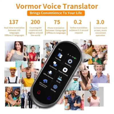 China Z8 Latest Voice Translator Offline Language Speaking Translator 137 Languages Mini 3.1inch Talking Device for sale