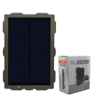 China Cheap Trail Game Camera Solar Panel Solar Power Charger For 4G Hunting Camera for sale
