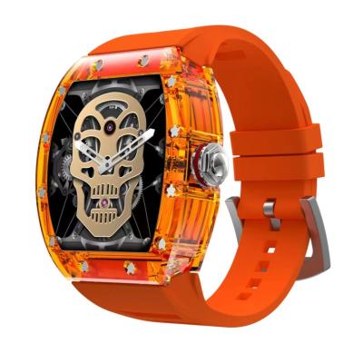 China Relógio inteligente com relógio de pulso mecânico exterior de cristal frio à venda