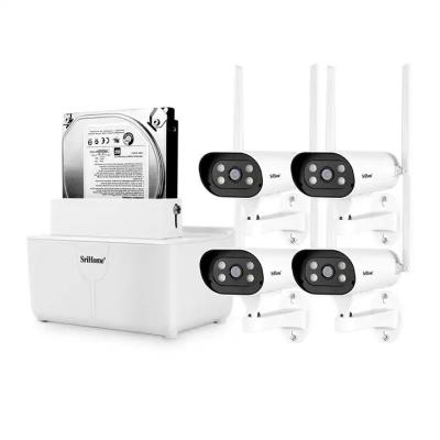 China IP Camera cctv systems 4ch 8ch Smart Wifi Nvr Kit Outdoor 1080p 8 Channel wireless security camera system for sale