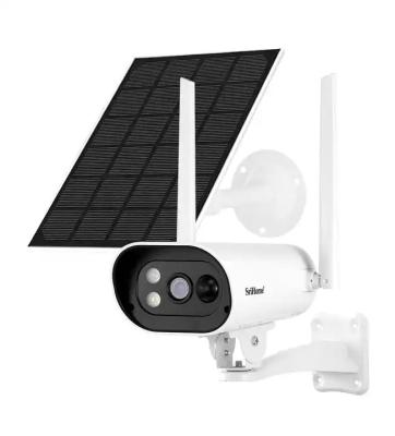 China 2K 4MP Wireless Solar Outdoor Wi-Fi Rechargeable Battery Security Surveillance Camera Wire Free 2-way Audio Night Vision en venta