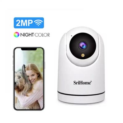 China Indoor Home Security Support Night Vision 2MP Camera Support Two-Way Audio 128 GB CCTV Network Camera en venta
