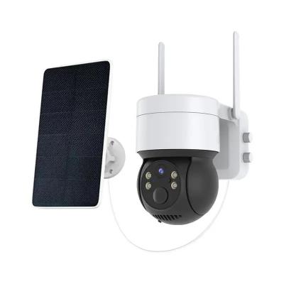 中国 Solar CCTV Camera WiFi With Two-Way Voice 360 Rotation HD 1080P PTZ Camera For Home Security Surveillance 販売のため