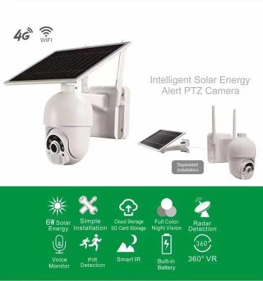 China Waterproof Home Solar CCTV Camera With Sim Card 1080P Wireless Security Alarm System for sale