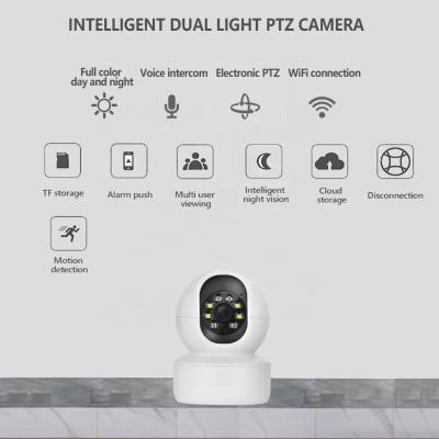 China 2MP Smart WiFi Camera, Indoor Intelligent Dual Light PTZ Security Camera Night Vision Voice Intecom Remote Control for sale
