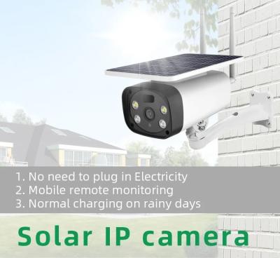 China 4G SIM Card 1080P HD Solar Panel Outdoor Monitoring CCTV IP Wifi Camera Smart Home Two-Way Audio Alarm Color Night for sale