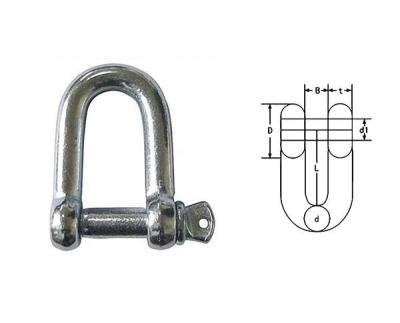 China JIS Type Crosby Screw Pin Anchor Shackle With Counter Sunk Head for sale