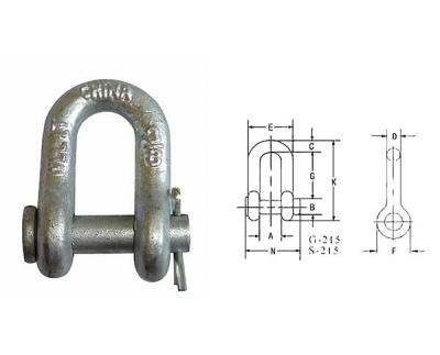 China Crosby Bolt Type Anchor Pin Chain Shackles U.S. Round for sale
