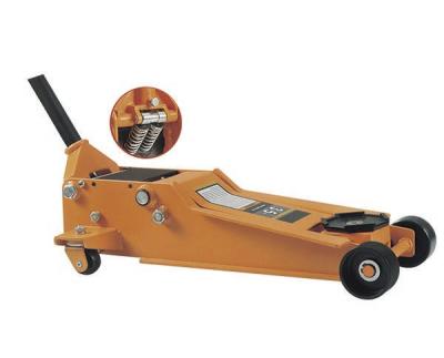 China Construction Lower Mechanical Floor Jack With Rubber Wheels for sale