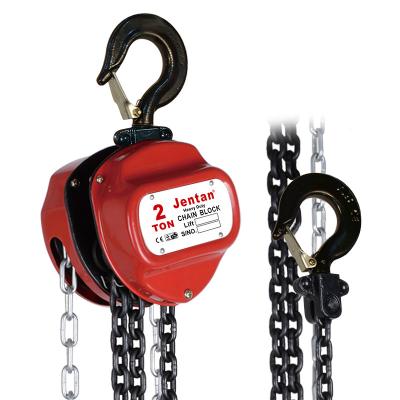 China JTCK 2 Ton Chain Hoist with Low-Alloy Structural Steel Plates and Grade 80 Load Chain for sale