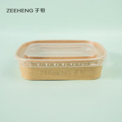 China Take Away Recyclable Square Paper Bowls Food Bowls With Lids for sale