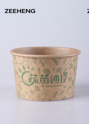 China Kraft Paper Packaging Microwave Paper Bowl With Lids 32oz for sale