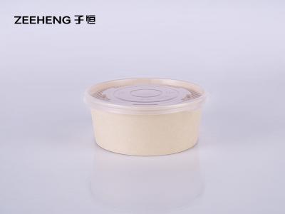 Chine Zeeheng Bamboo Round Salad Bowls 1300ml 50pcs Per Sleeve à vendre