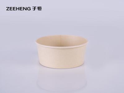 China Hochwertige große Bambus-Reisschale Snack-Schalen Bambus-Papiersuppen-Schalen zu verkaufen