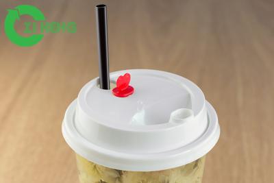 China Dessert Cup Plastic Drink Lids Durable With Transparent Clear Plug PP Material for sale