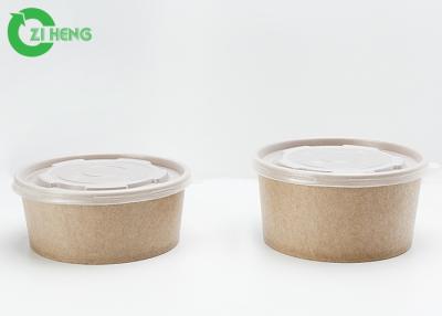 Disposable 36oz 1100ml Hot Paper Soup Bowls With Lids Food