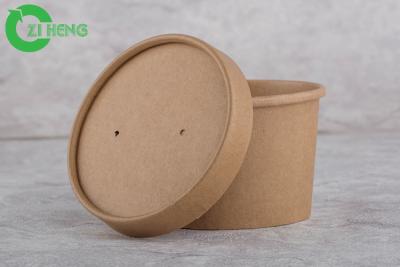 China Disposable Hot Drinks Kraft Paper Cups 26 Oz Taking Away With Customer ' S Logo for sale