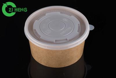 China Desserts Hygiene Disposable Paper Bowls With Lids Smooth Top Break Proof for sale