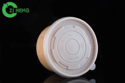 China Lunch Disposable Paper Bowls With Lids Smooth Top Break Proof Moisture Barrier for sale
