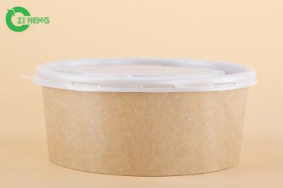 China 1500 ML Compostable Paper Snack Bowls , No Leak Salad Disposable Paper Bowls for sale