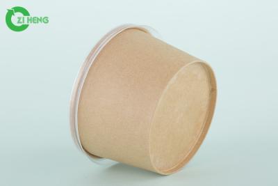 China Kraft Paper Microwavable Disposable Bowls For Hot Food 100% Compostable for sale
