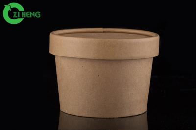 중국 Microwavable 처분할 수 있는 요구르트 컵, 쌓을수 있는 둥근 서류상 아이스크림 통 판매용