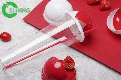 China Opnieuw te gebruiken Milkshake Duidelijke Plastic Koppen met Weerstand van de Deksels de Sterke Stevige Barst Te koop