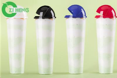 Cina Tazza di plastica alta di cristallo con la copertura, grandi tazze eliminabili per la bevanda in vendita