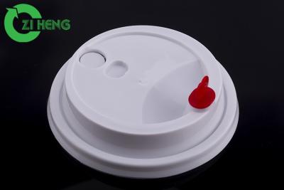 China Paper Cup Round Plastic Drink Lids Non Spill Heat Resistant Diameter 90mm for sale
