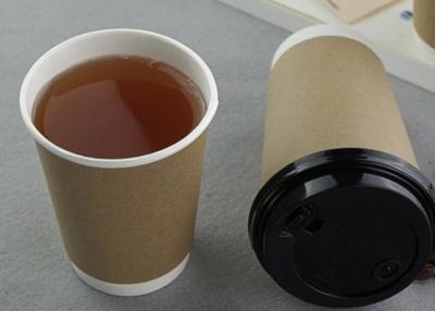 China Tazas de café de papel para llevar no tóxicas de la capa doble, tazas de papel disponibles en venta