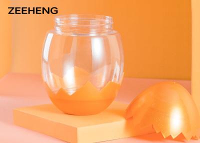 China Copo plástico impresso da água da forma do ovo da garrafa do ANIMAL DE ESTIMAÇÃO do produto comestível logotipo alaranjado à venda