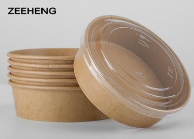 China Disposable 36oz 1100ml Hot Paper Soup Bowls With Lids Food Container Customized Logo for sale