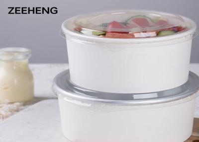 Chine la nourriture de papier de 25oz 26oz 32oz roule, la soupe chaude blanche ou la cuvette de papier jetable de crème glacée à vendre