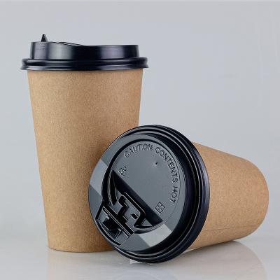China Eco - Friendly Kraft Paper Coffee Cups 8oz 250cc Single Wall PE Film for sale