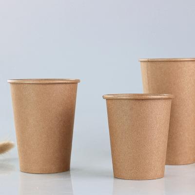 China One Time Use Eco Friendly Custom Printed Paper Cups 12oz 400ml Single Wall PE Lined for sale