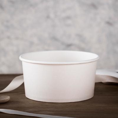 China Double PE Coated 300gsm Paper Take Away Salad Bowls 1500ml for sale