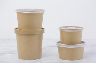 China Disposable custom printing salad paper bowl with lid for takeaway for sale