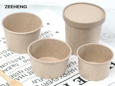 China Eco Friendly Bamboo Pulp Salad Bowls and Soup Cups With Lids for sale
