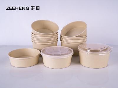 China Bamboo Pulp Salad Takeaway Bowls 750ml For Restaurant for sale