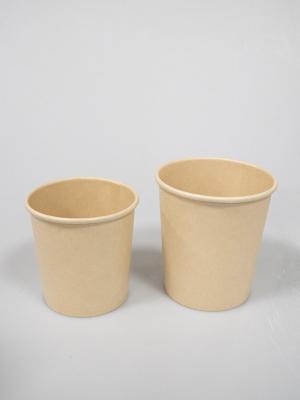 China Envase de papel abonable biodegradable de la taza de papel del PLA con las tapas en venta