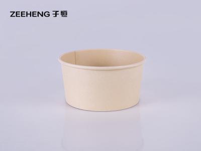 China Round Compostable Food Bowls Biodegradable Salad Containers With Lids en venta