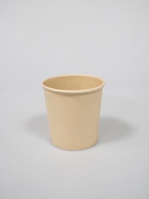 China Bamboo Fiber Paper Soup Cup Compostable Biodegradable Coating en venta