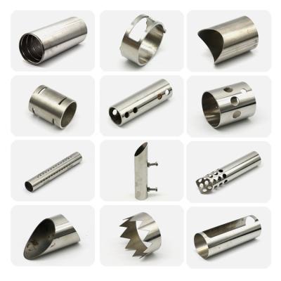 China 0.5mm OEM Laser Cutting Round Tube CNC Tube Stainless Steel Pipe Fabrication for sale