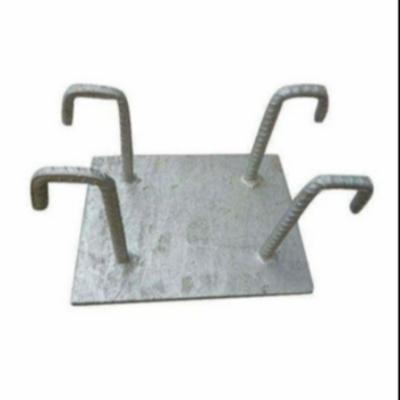 China 8mm Electroplating Embedded Steel Plate Concrete Slab Architectural Sheet Metal Parts for sale