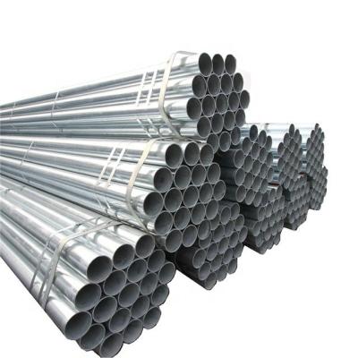 China 16Mn Q215 Hot Dip Galvanized Steel Pipe GI 100mm Round Steel Tube For Construction for sale
