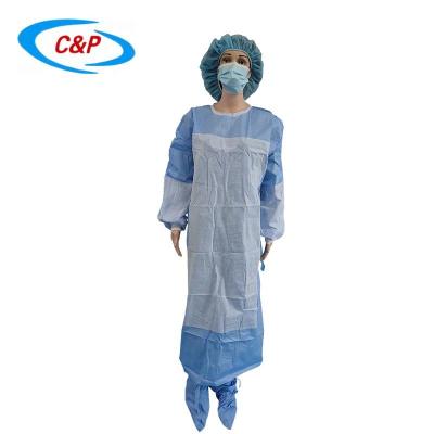 China SMS Isolation Disposable Surgical Gown Level 3 With Knitted Cuff for sale