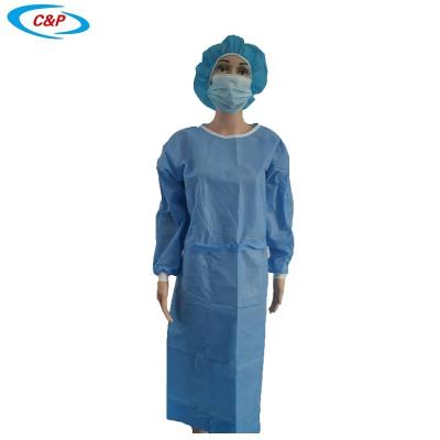 China SMS Nonwoven Medical Protective Equipment Disposable Isolation Gown 45gsm for sale
